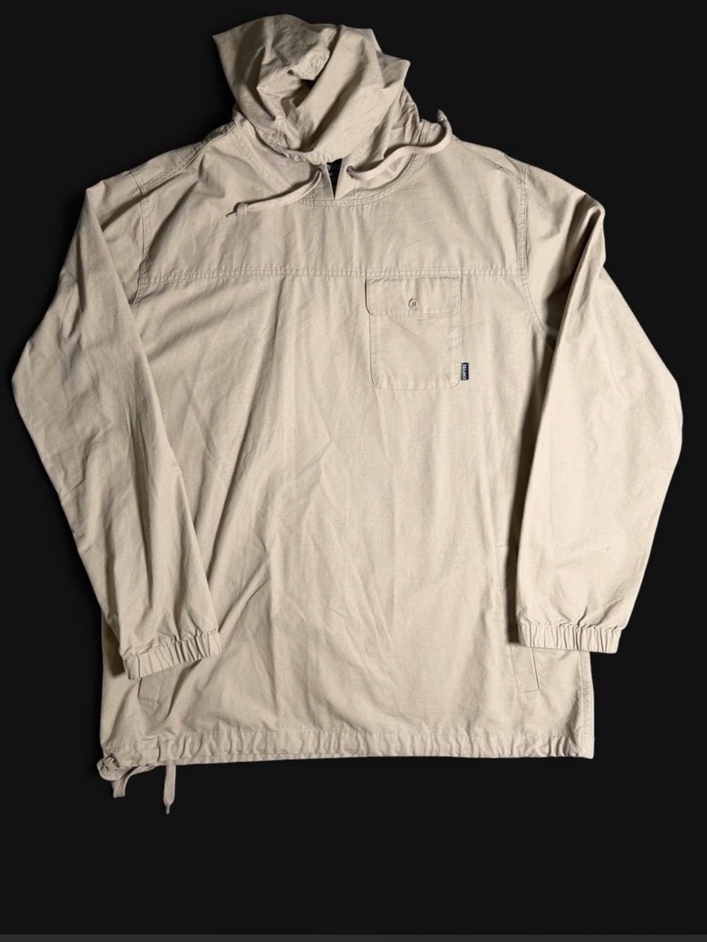Empyre Men's Light Beige Pullover Windbreaker Hoodie